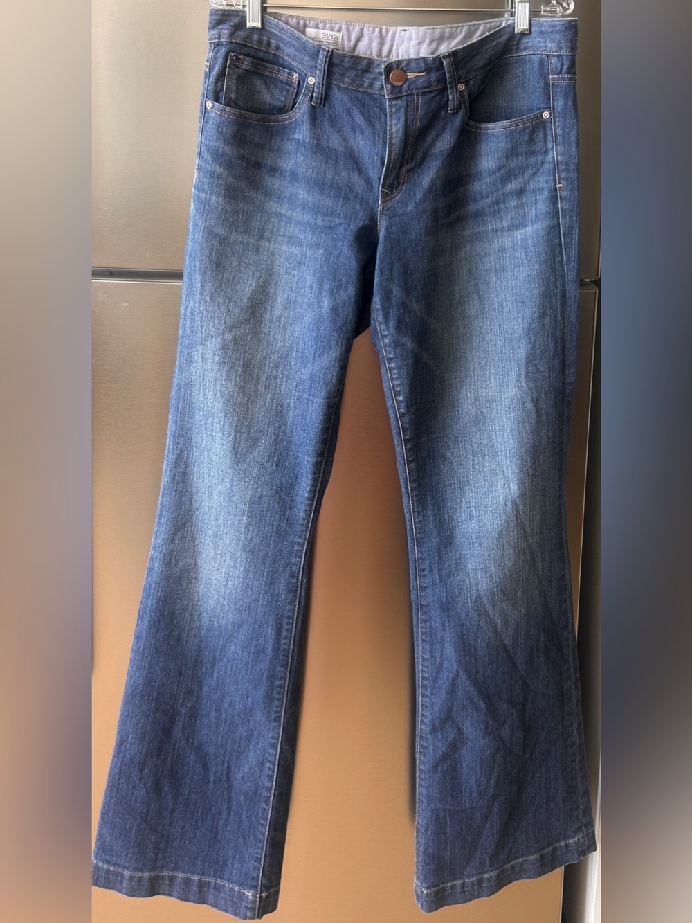 Gap 1969 Long & Lean Trouser Jeans Women’s 31/12L Stretch Denim Medium Wash